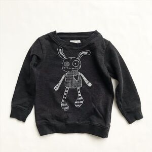 Small tags bunny sweatshirt EUC 4Y